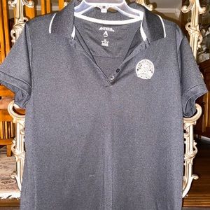 Black and white athletic shirt